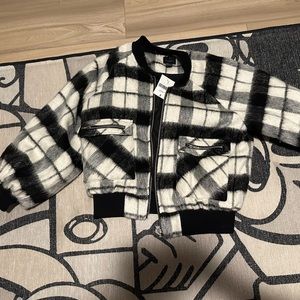 Black and white checkered jacket